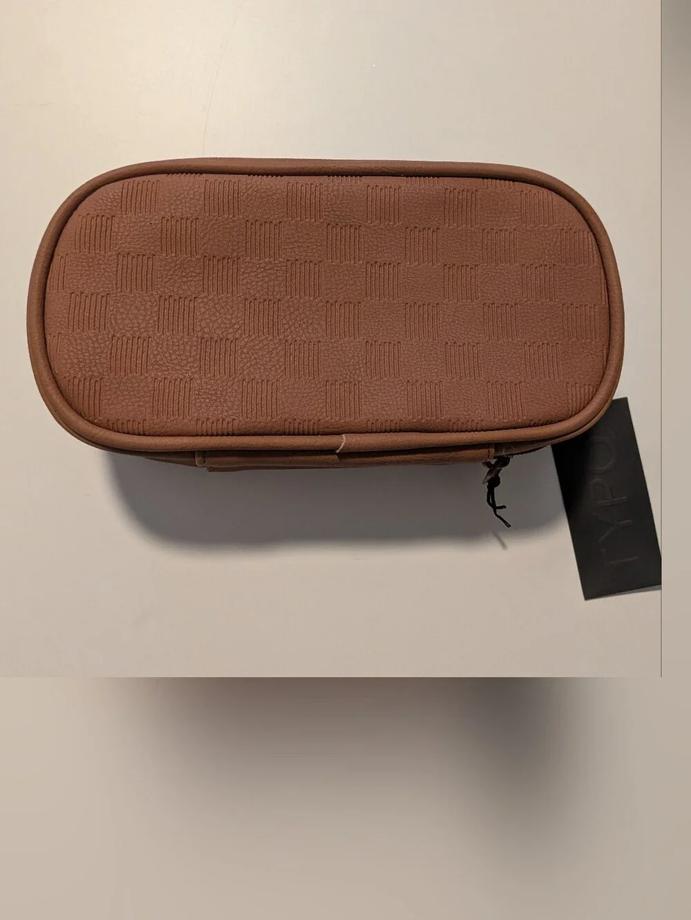 🤎 TYPO Vegan Leather Travel Toiletry & Cosmetic Organizer – New With Tags